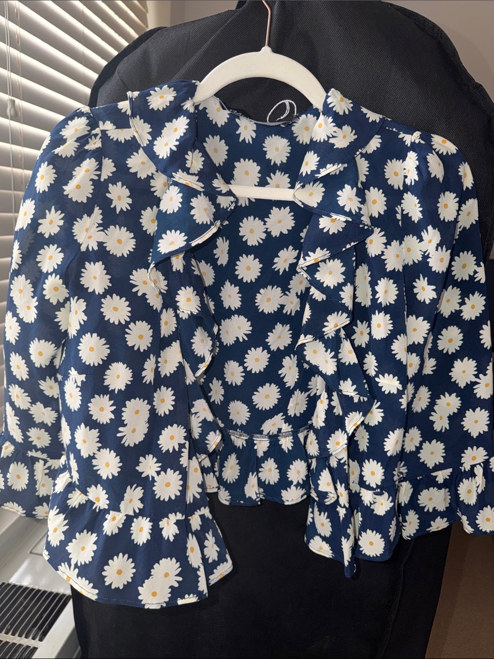 Realisation Par Navy Daisy Ruffle-Front Blouse